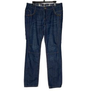 Allen B. By Allen Schwartz Women’s Jeans Brass Stud Detail Size 12 Western EUC